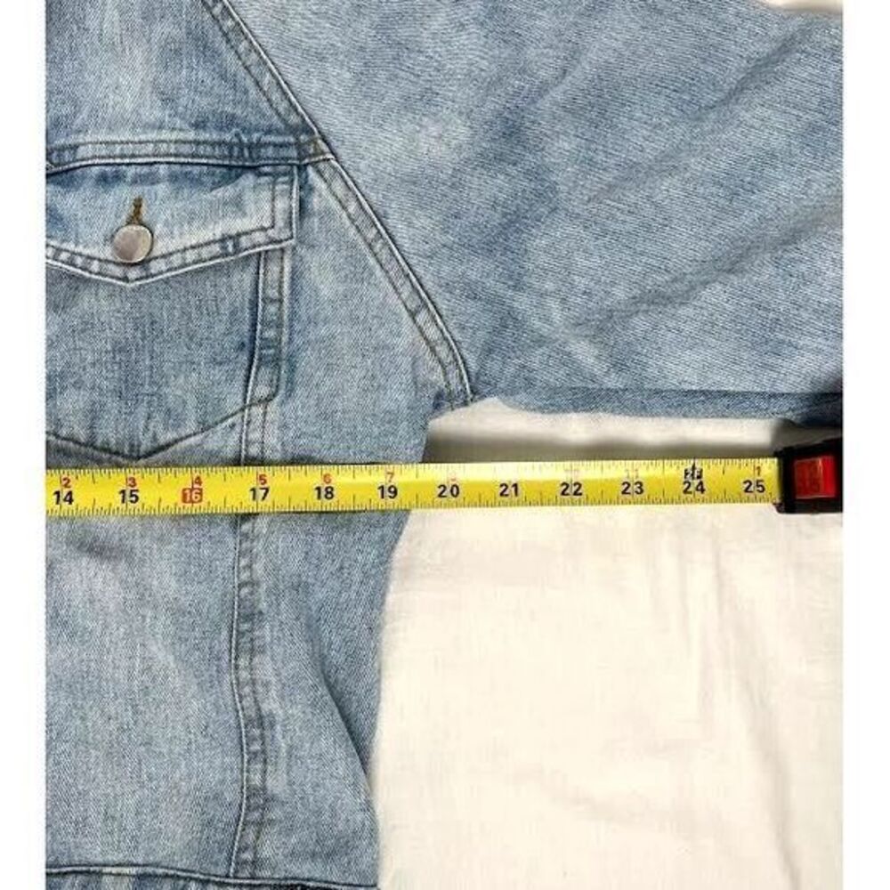 VMade 24/7 Women's Denim Streetwear Jacket SZ S Trucker M1 Denim Zipper Sleeves - Picture 9 of 10